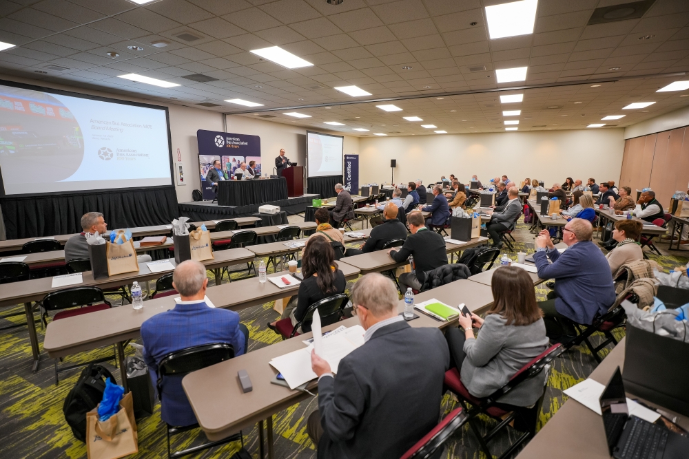 A member of the board of directors meeting at Marketplace 2026.